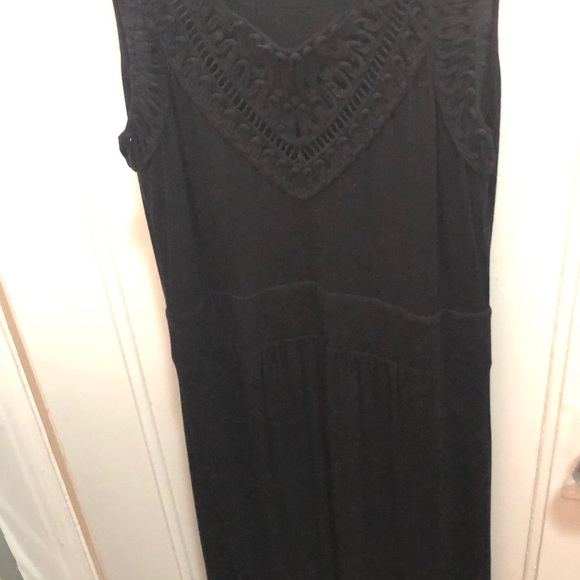 Black Maxi Dress (with neck detail) - Picture 2 of 2